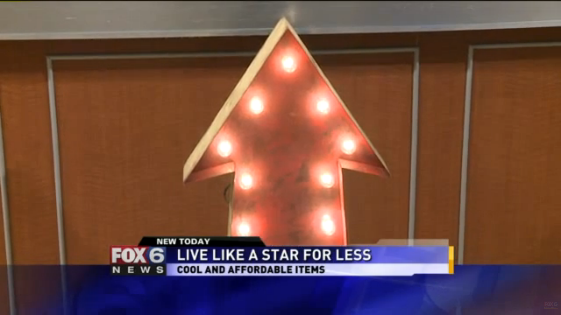 Vintage Marquee Lights featured on Fox 6 News morning segment